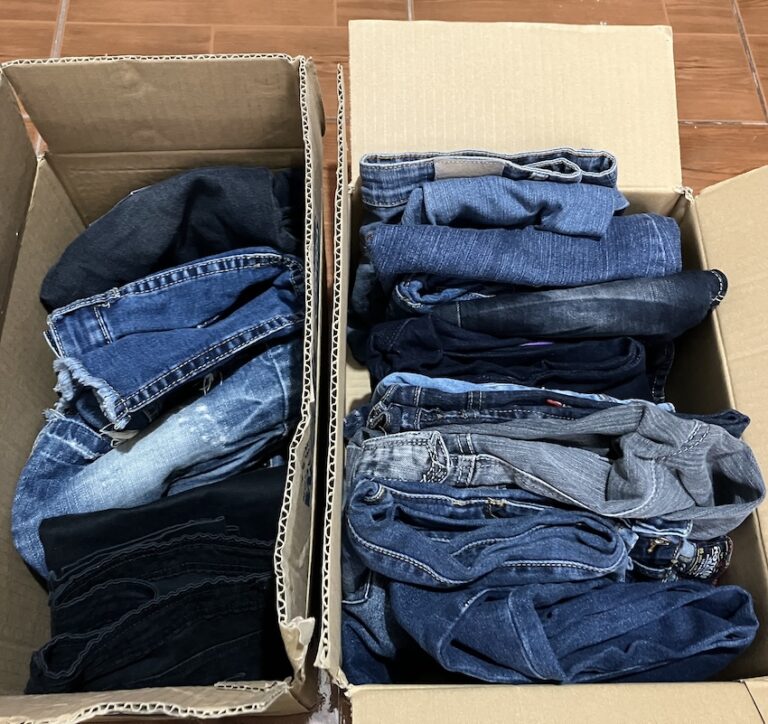 Boxes of denim to be given away